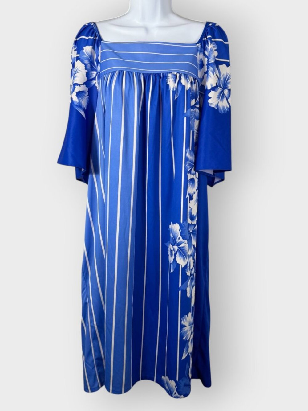 Vintage Granada MuuMuu Dress | 3X | Tropical Beachy 80s Hostess